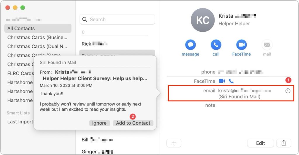 Keep Your Contacts Current by Adding Siri-Suggested Content