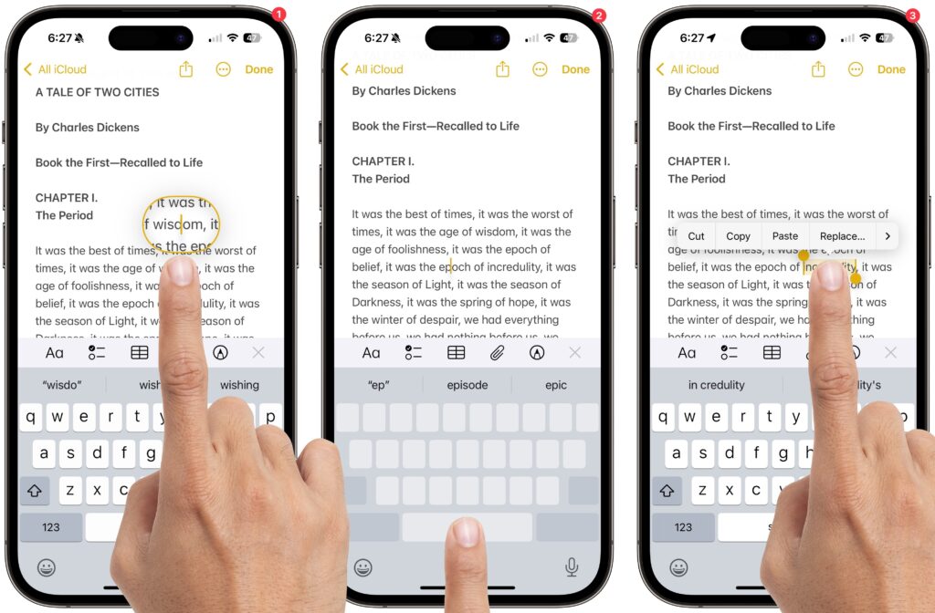 Five Quick Tips to Ease iPhone and iPad Text Editing