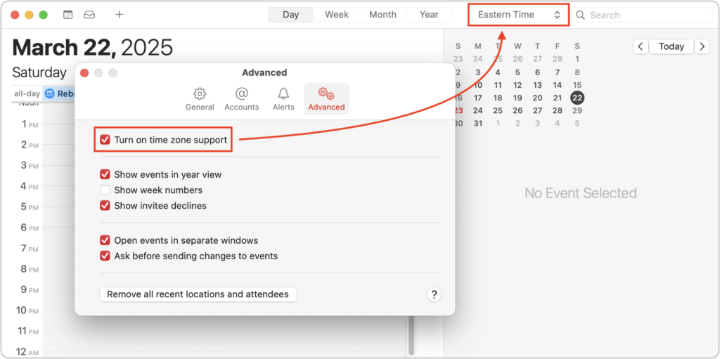 Working with Time Zones in Apple’s Calendar Apps