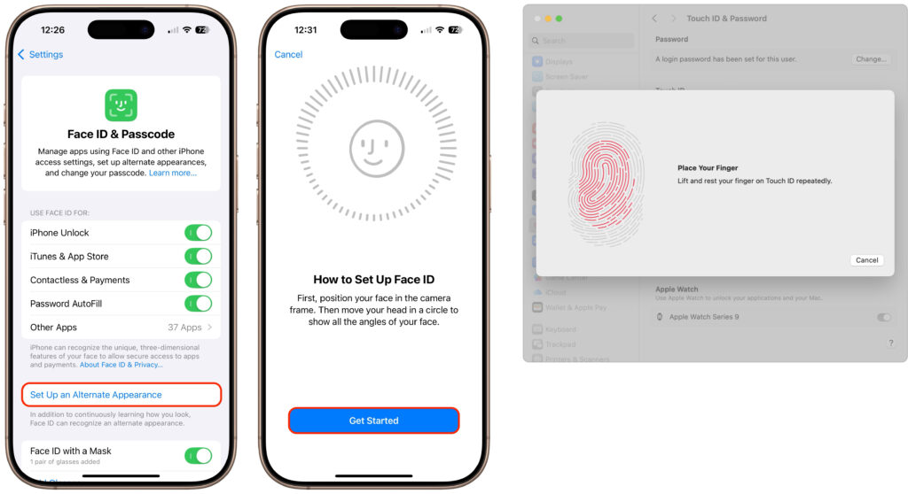 Add a Second Face ID or Touch ID for Family
