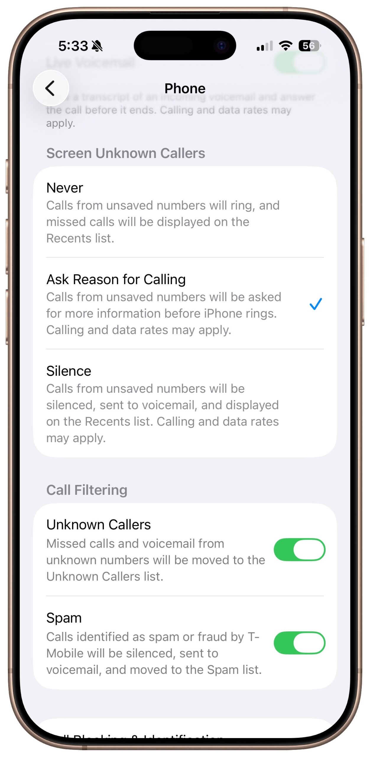 How to Use New Phone and Messages Filtering