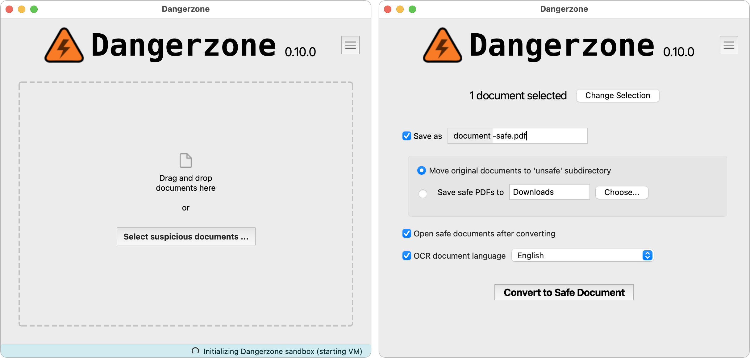 View Suspicious Documents Safely with Dangerzone