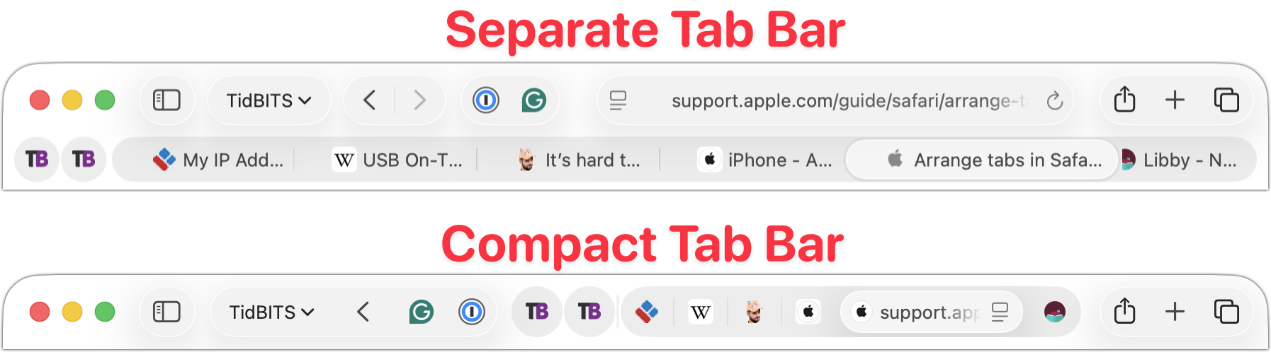 Safari’s Compact Tab Bar Returns in OS 26.4