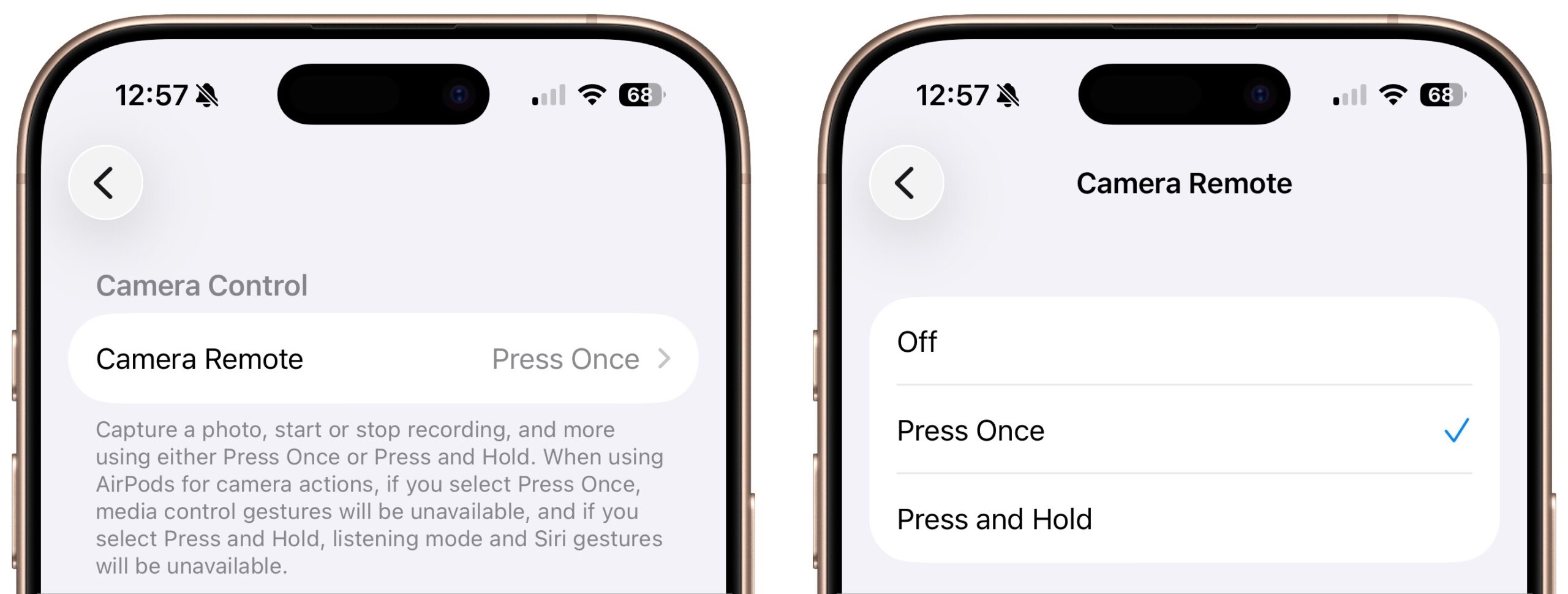 Use Your AirPods as a Camera Remote