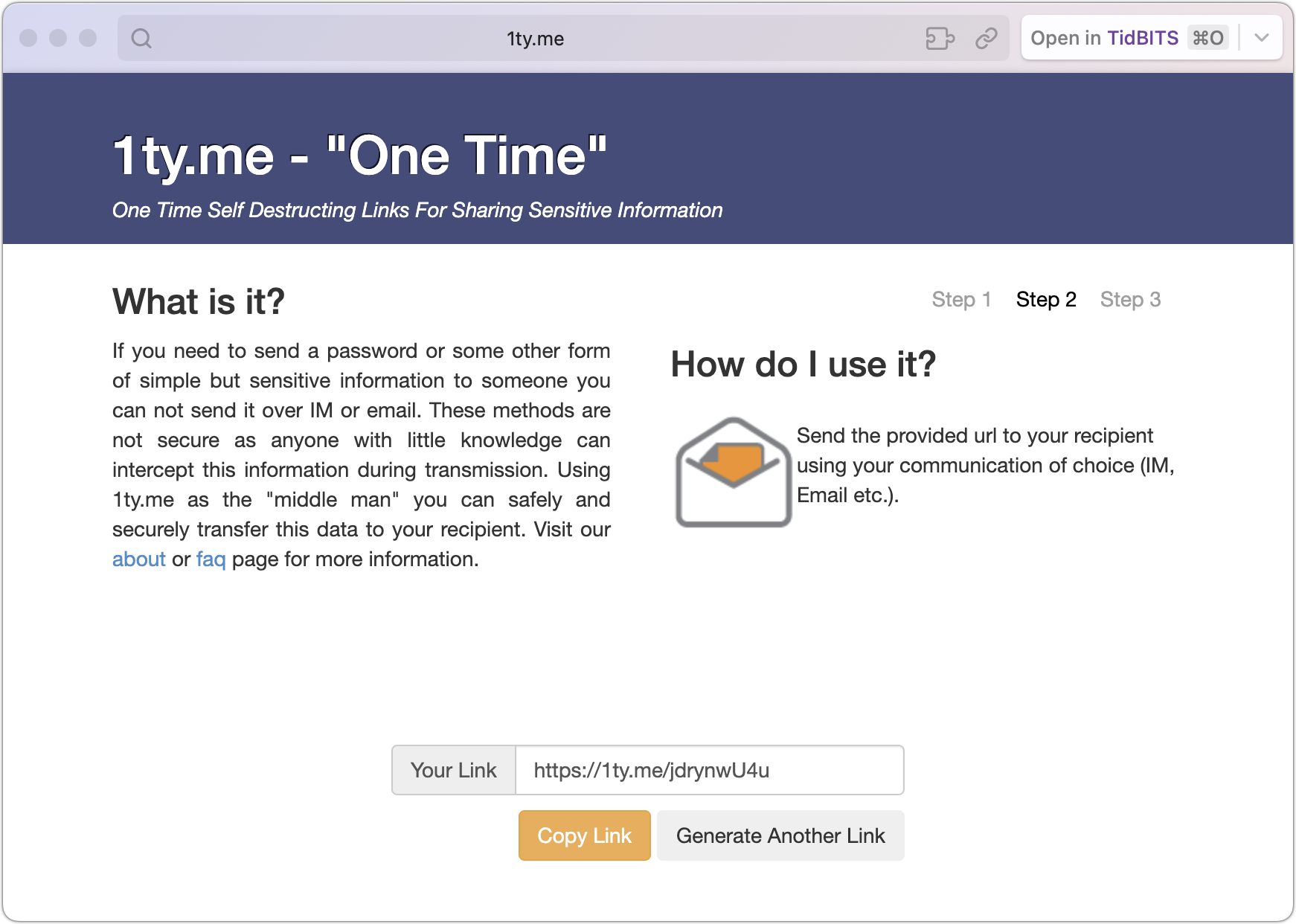 Sharing Sensitive Info Securely Online