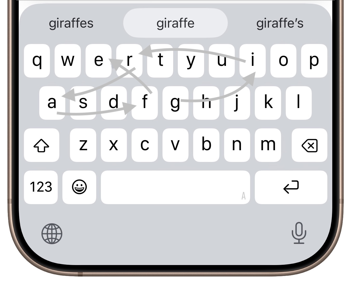 Try Swipe Typing with QuickPath on the iPhone