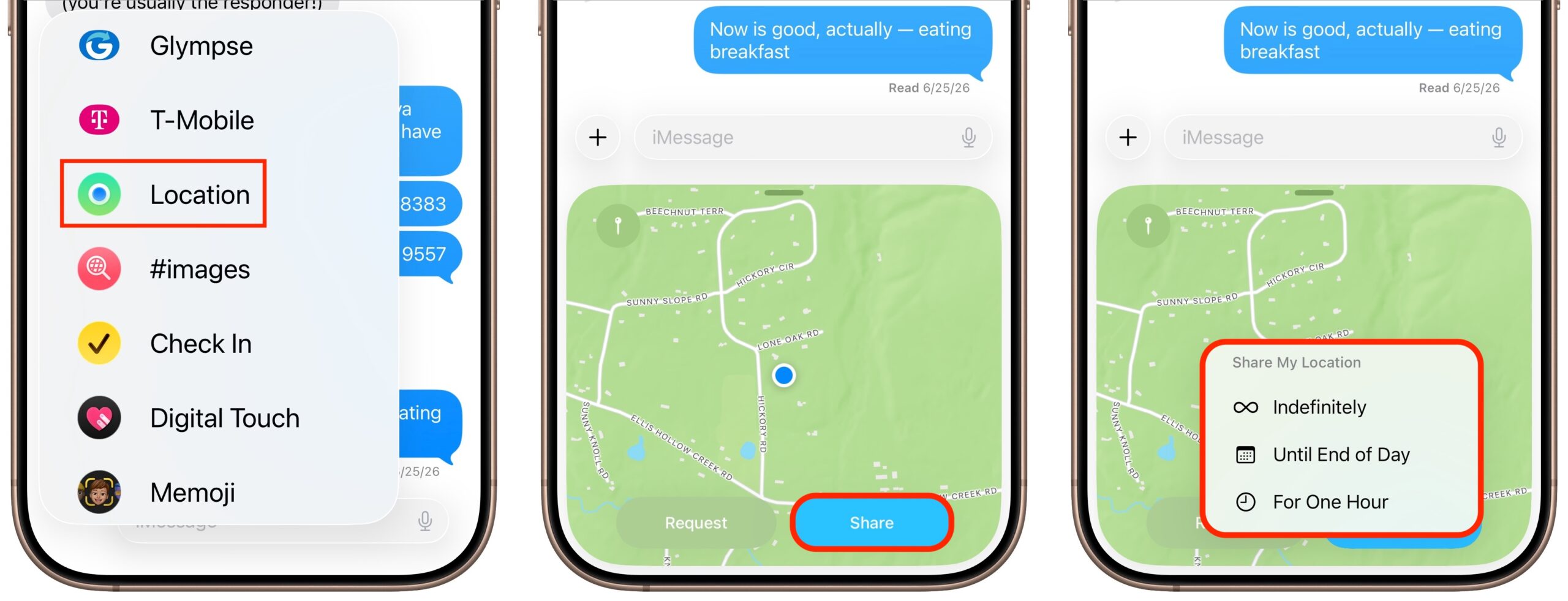 Share Your Location Temporarily While Traveling