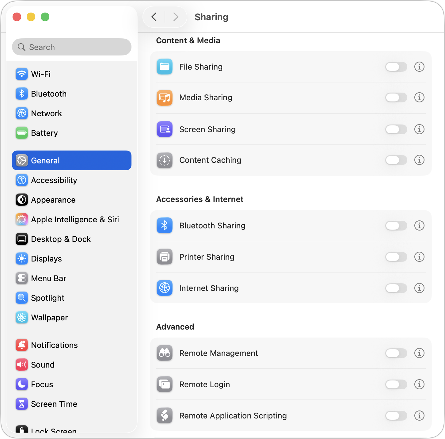 Turn Off Unused Sharing Services on Your Mac