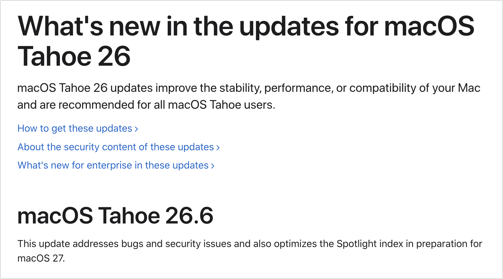Get Ready for OS 27: Update to macOS/iOS/iPadOS 26.6 Now