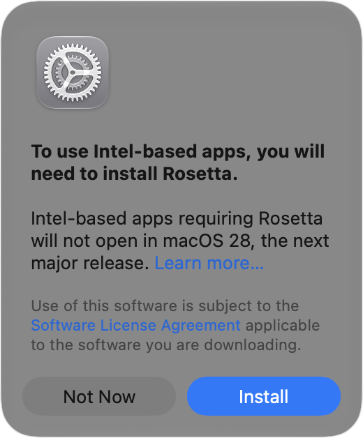 Check Rosetta After Upgrading to macOS 27 Golden Gate